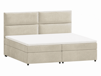 Beiges Boxspringbett 200 X 200 Doppelbett Mit Stauraum SchlafzimmermöBel