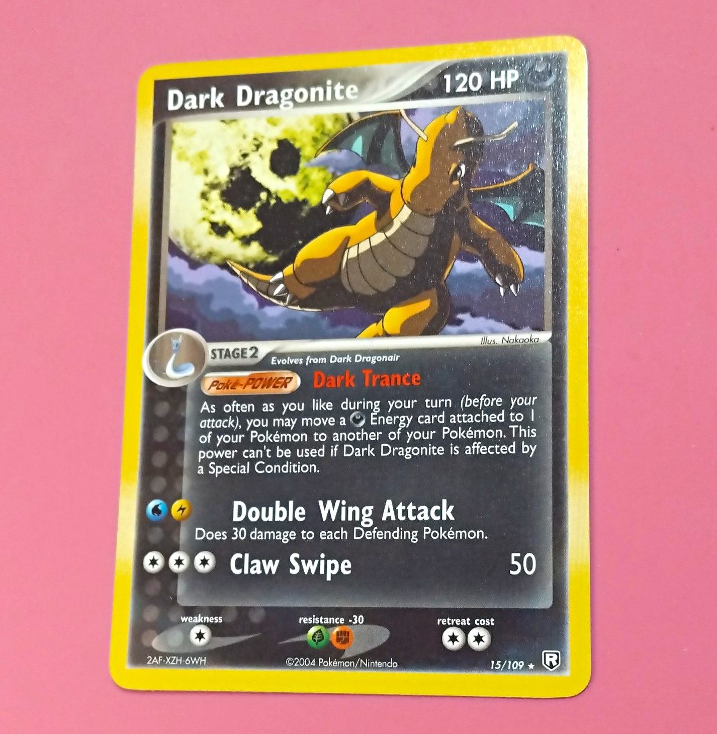 Nintendo Dark Dragonite Team Rocket Returns EN 15/109 Rare 2004