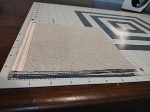 Zweigart 18ct Raw Linen 12 Piece 6"x6" Squares Bundle