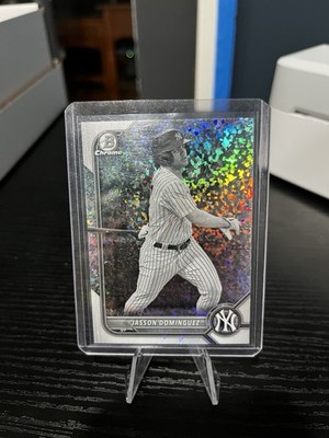 Topps Bowman Chrome Jasson Dominguez Yankees Mini-Diamond #BCP-244