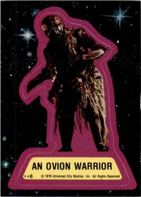 1978 Topps Battlestar Galactica Sticker #6 An Ovion Warrior VG