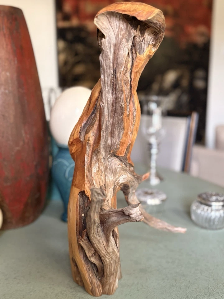 Escultura em madeira por Ronald Gruber. - Imagem 3 de 4