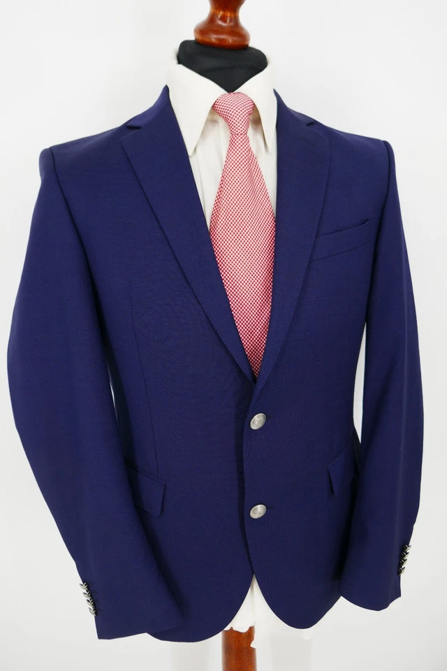 Joop Club Blazer Sakko Gr.46 100% Schurwolle Dunkel Blau Blue Label Top Zustand - Bild 2 von 4