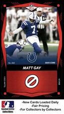 2025 UNO Elite Core Edition - Red #065 Matt Gay Indianapolis Colts