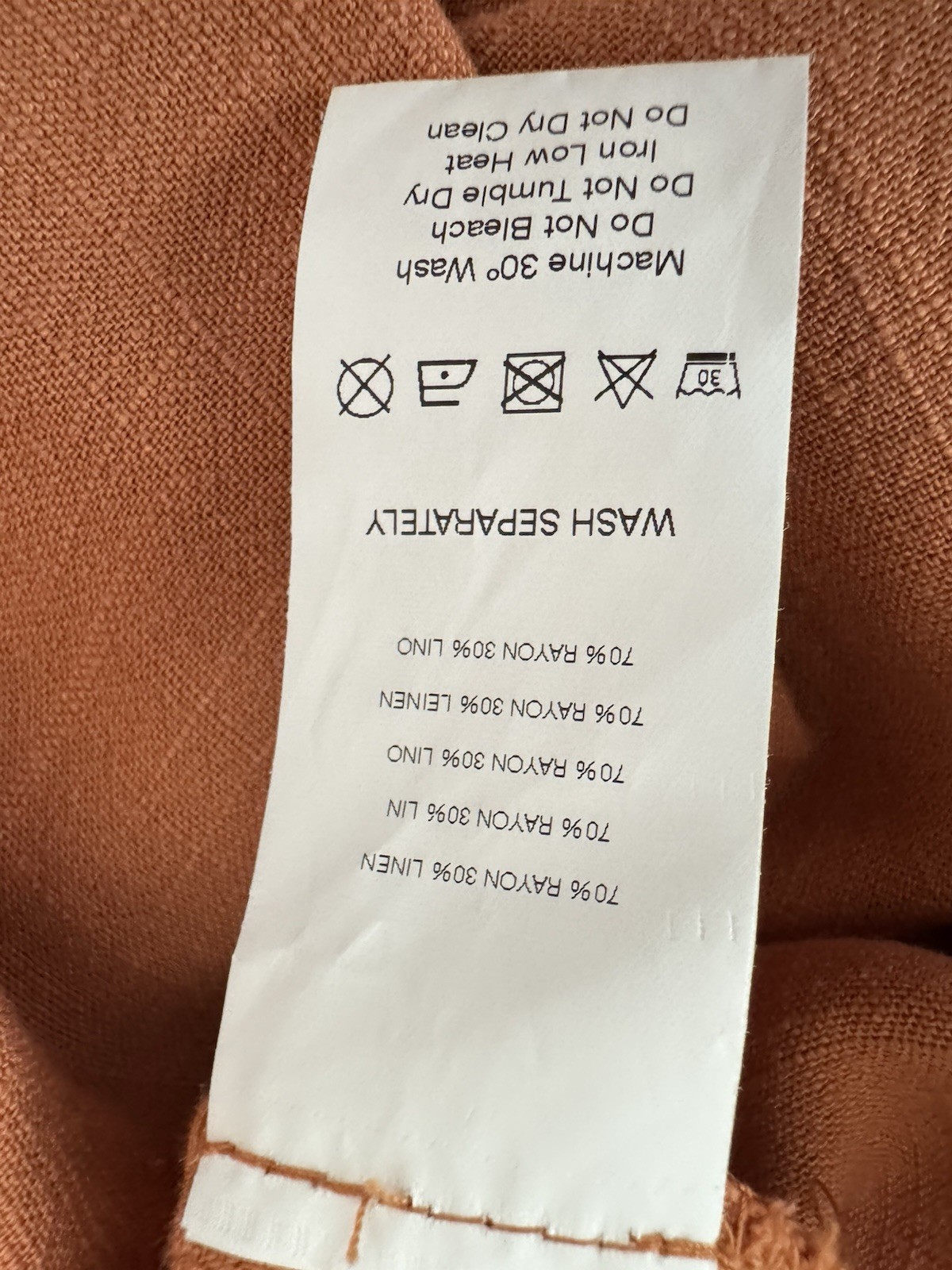 Rita Row Size Small Rust Button Capsule Basic Dre… - image 10