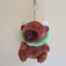 Cute Capybara Kids Bag Keychain Soft Plush Stuffed Toy Plushies Bag Accessories