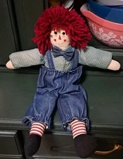 16" Vintage Country Handsewn Raggedy Andy Rag Doll