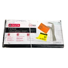 Delta Pierce Single Hole & Handle Bathroom Faucet in SpotShield Brushed Nickel