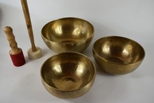 Singing Bowls Set of 3 Large - Matt - 4.2kg - Sound Massage / Meditation