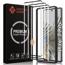3Pack 3D Curved Tempered Glass Screen Protectors for Pixel 7 Pro