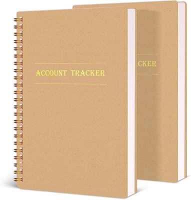 Pack Accounting Ledger Books, Expense Tracker Notebook A5 Budget Bill 2