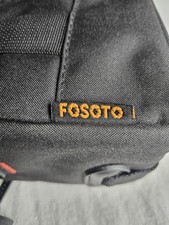 FOSOTO Padded Camera Shoulder Sling Bag Case for DSLR Mirrorless - Black  Red