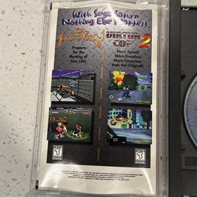 Virtual On Cyber Troopers Sega Saturn W/ Manual Longbox