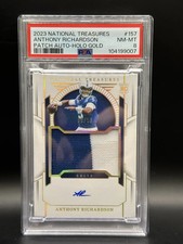 2023 Panini National Treasures Anthony Richardson #157 Patch Rookie PSA 8