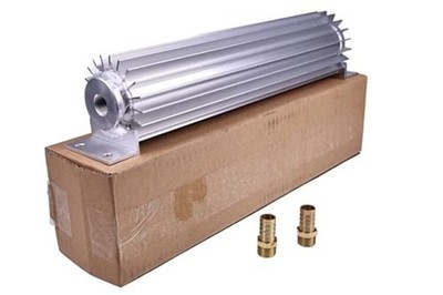 Universal 12'' Single Pass Aluminum Finned Two 3/8'' NPT fittings Transmission 