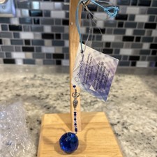 Hanging. Cobalt Blue Cut Glass Crystal Chakra Sun Catcher Prism Energy For Life