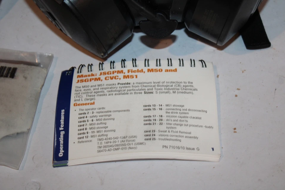 雅芳 M50 防毒面具带过滤器手提袋,尺寸 L,带脸型 — 第 4/4 张图片