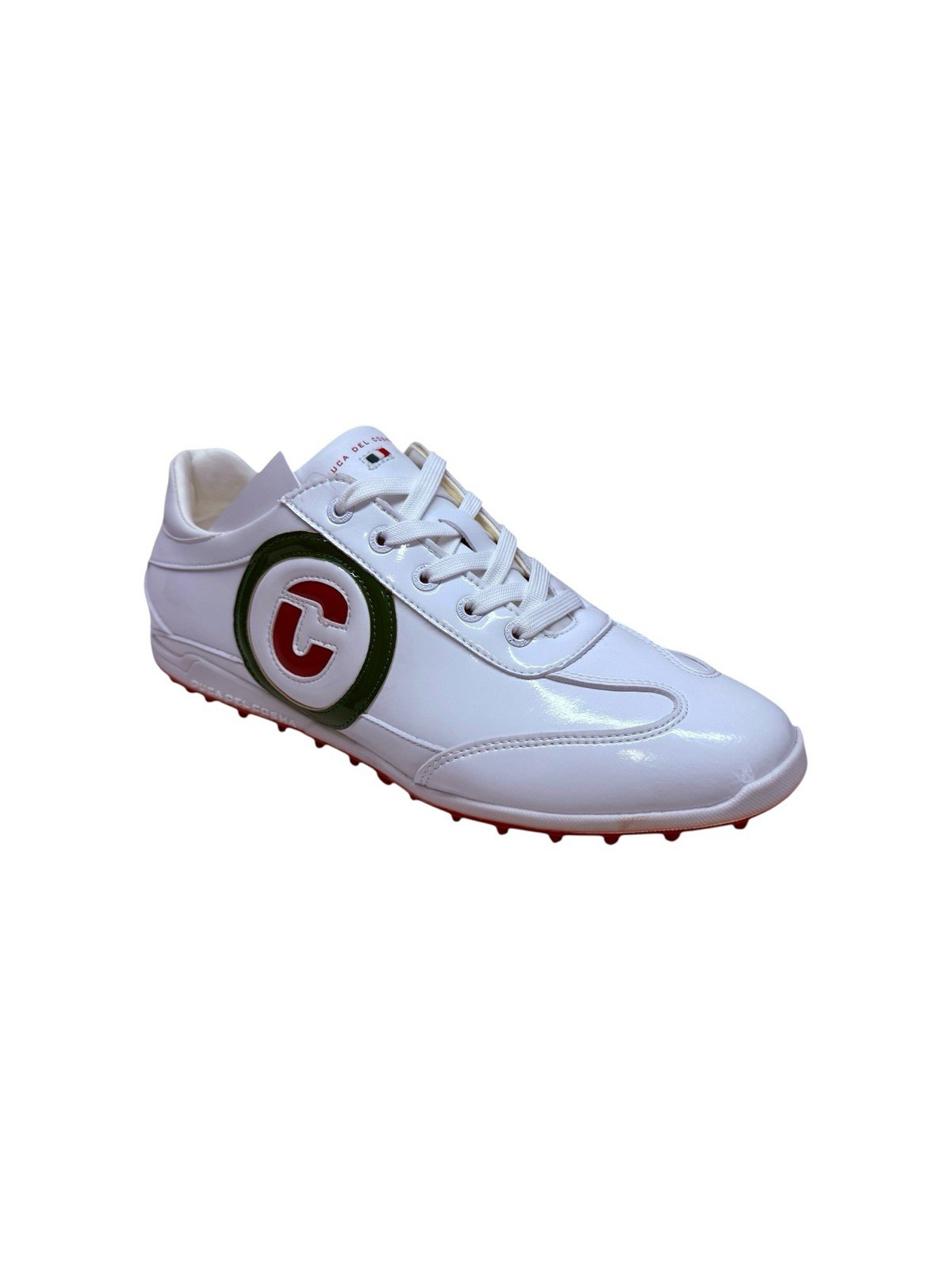 duca del cosma White Leather golf shoes men’s Size 10 image 3