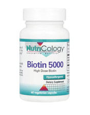 Nutricology, Biotin 5000, 60 pflanzliche Kapseln
