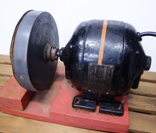 Antique Westinghouse Ac Electric Motor On Bench Disc Sander Power Tool - Runs Antique Westinghouse Ac Electric Motor On Bench Disc Sander Power Tool - Runs