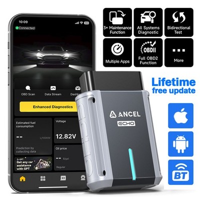 For iOS & Android Phone Car All Systems OBD2 Scanner Diagnostic Tool Active Test