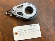 LEWMAR 80MM SINGLE RACING BLOCK #2990181 80MM SHEAVE SWIVEL HEAD L 6" LINE1/2"