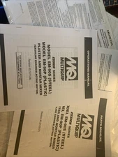 Multiquip Em-90 Esau I Series Plaster And Mortar Mixer Operator And Part Manual 