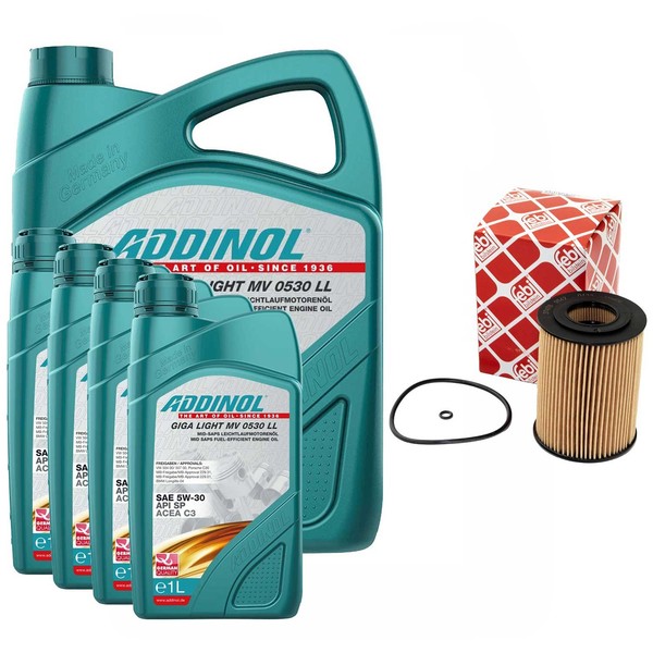 MotoröL Set 5W-30 Giga Light Mv 0530 Ll 9 Liter + ÖLfilter FüR Mercedes E-Klasse-image
