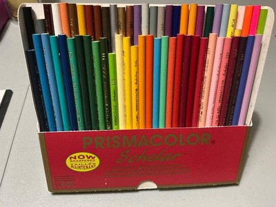 Vintage Sanford Prismacolor Scholar Pencils 60 Complete - Original Box USA made