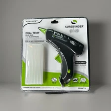 Surebonder Plus Dual Temp Glue Gun Mini Size + 12 Glue Sticks Kit DT-200FKIT