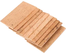 Saxophone Cork Sheet, 10pcs/Set, Sax Neck Joint Cork Sheet, Instrument Accessory