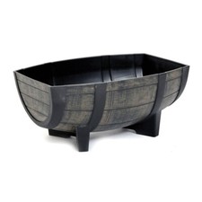 Pflanzkübel Pflanztopf 57 cm Weinfass-Optik Blumenkübel Blumentopf Blumenfass