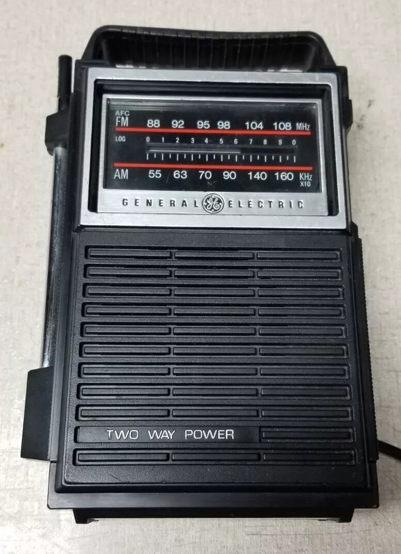 Vintage General Electric Power Radio Model 7-2800B Working Tested!