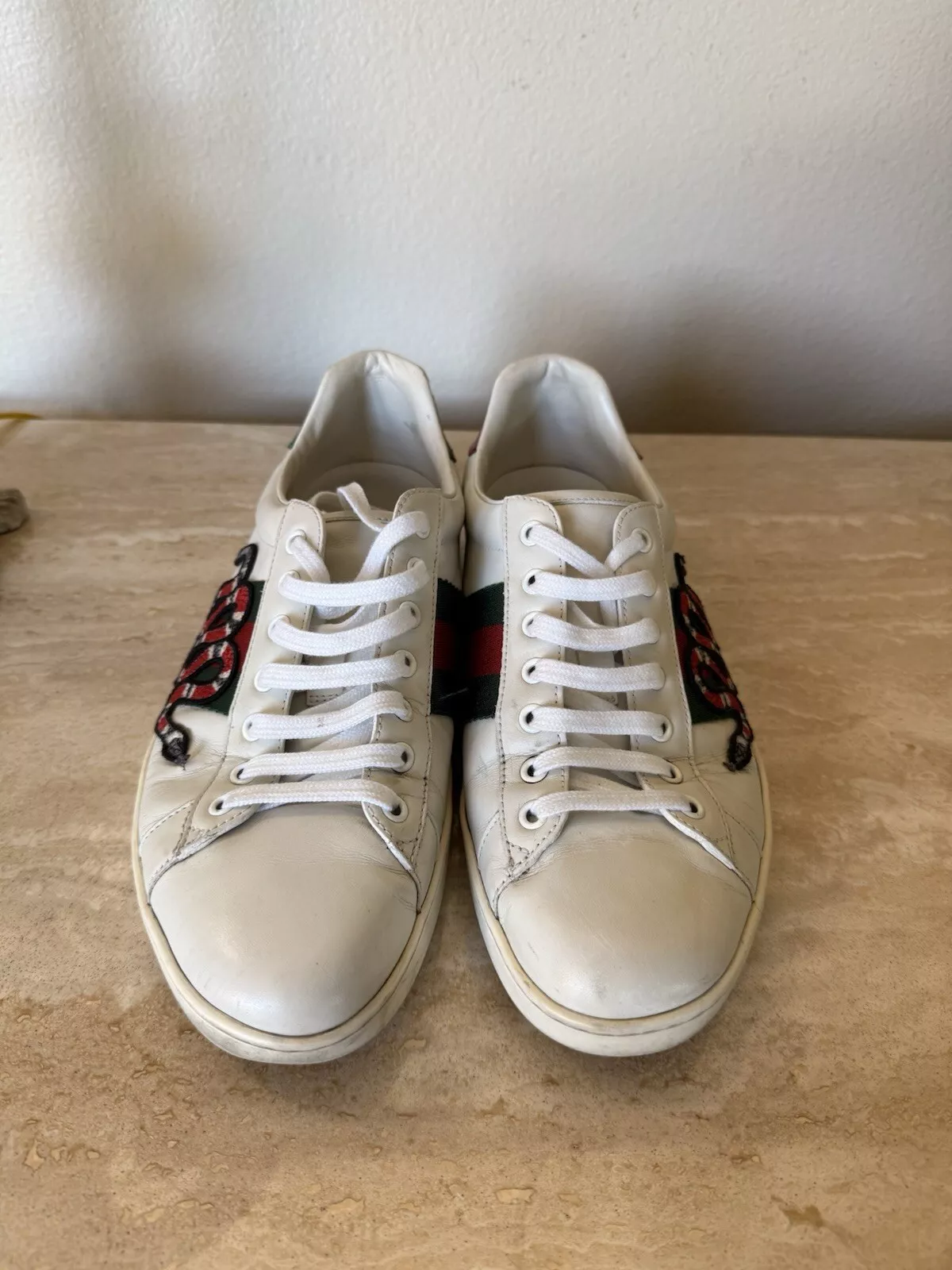 Baskets homme Gucci As brodé serpent taille 8,5