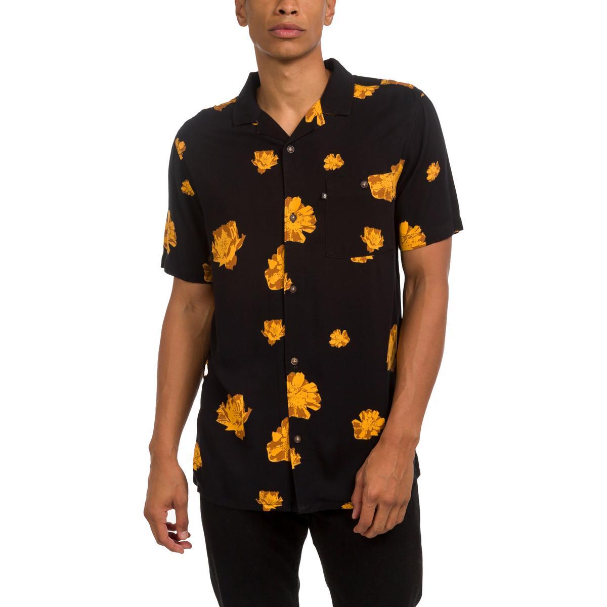 Мужская футболка Jamal с принтом Junk Food Camp Tee на пуговицах L BHFO 7031