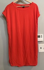 Lauren Ralph Lauren Dress Shift Sheath Cap Sleeve Tunic Viscose Blend Medium