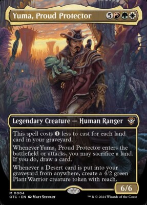 1x - Yuma, Proud Protector - (borderless) - CMR: Outlaws of Thunder Junction MTG