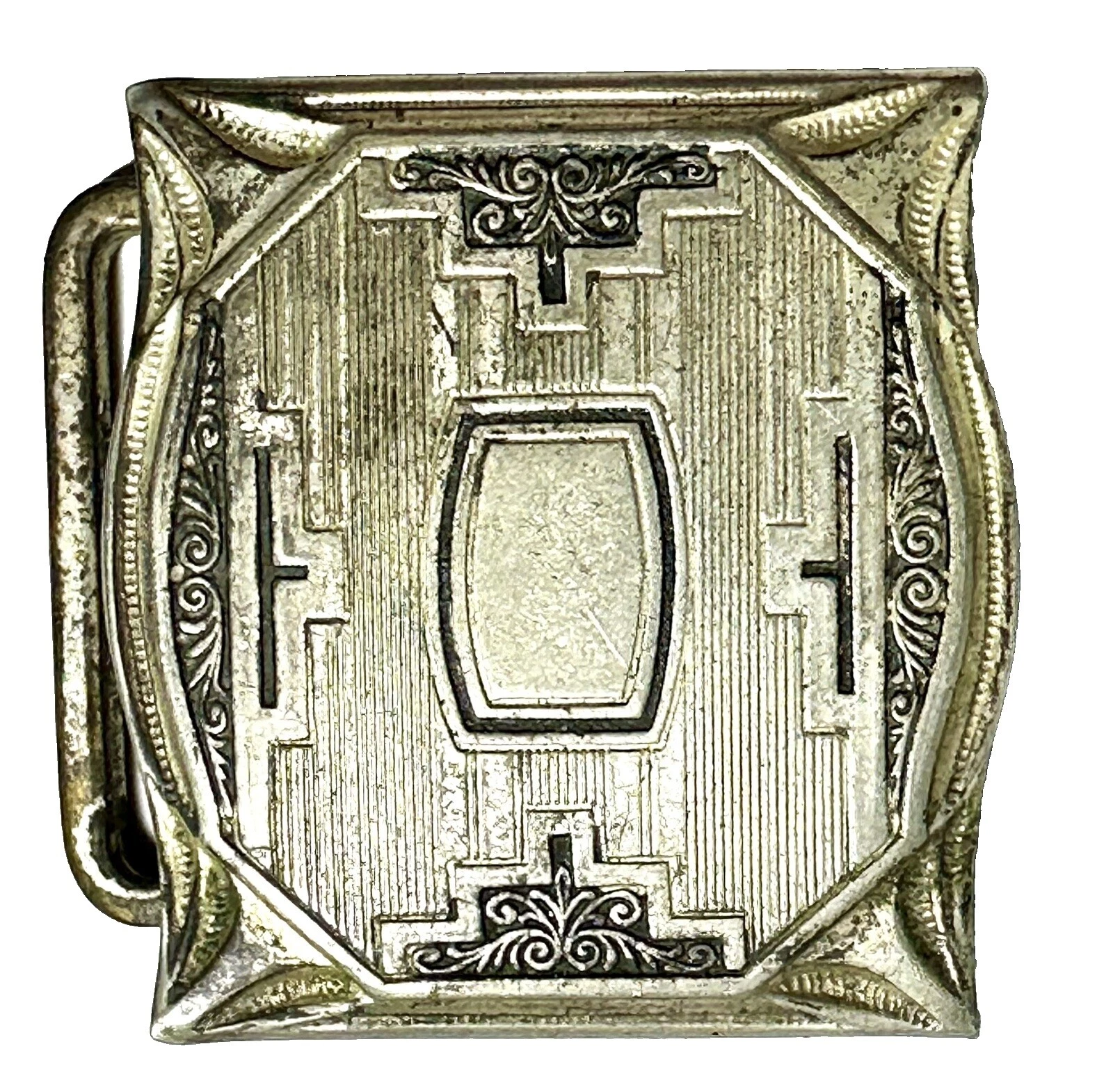 Silver Plated 1920s Decade Vintage Belt Buckles