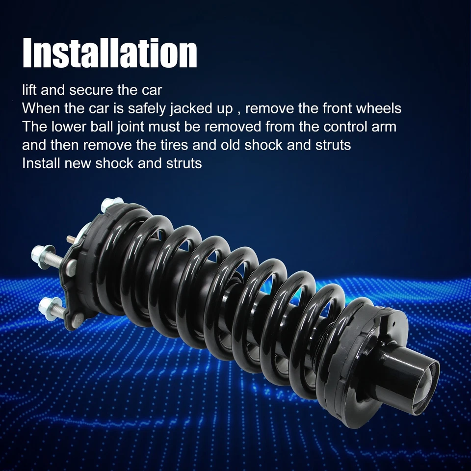 4 amortiguadores delanteros y traseros para Dodge Nitro 07-11 Jeep Liberty 02-12 Foto 4 de 4