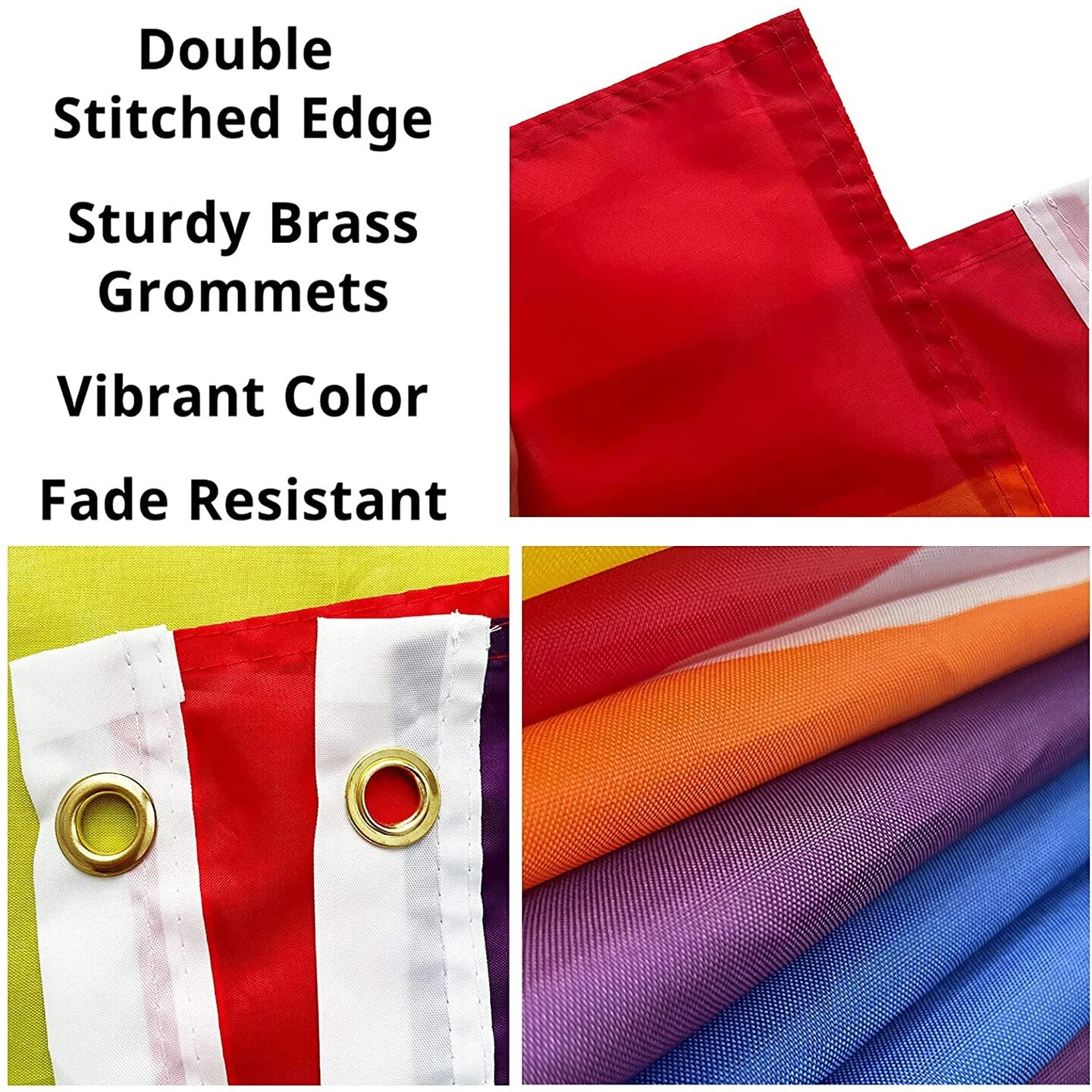 Custom Flag Double Side 3ply Any Size Banner Flying Free Design Polyester