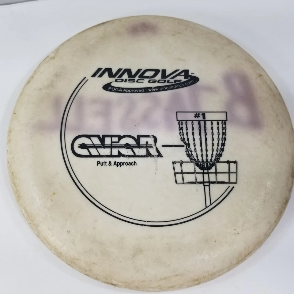 Patent Numbered Golf Frisbee Aviar Putt & Approach Putter Innova Disc White - Image 2 of 4