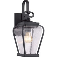 AußEnleuchte Wandlampe Laterne Messing Glas H 38,2 Cm Stahl Glas Bronze IP44