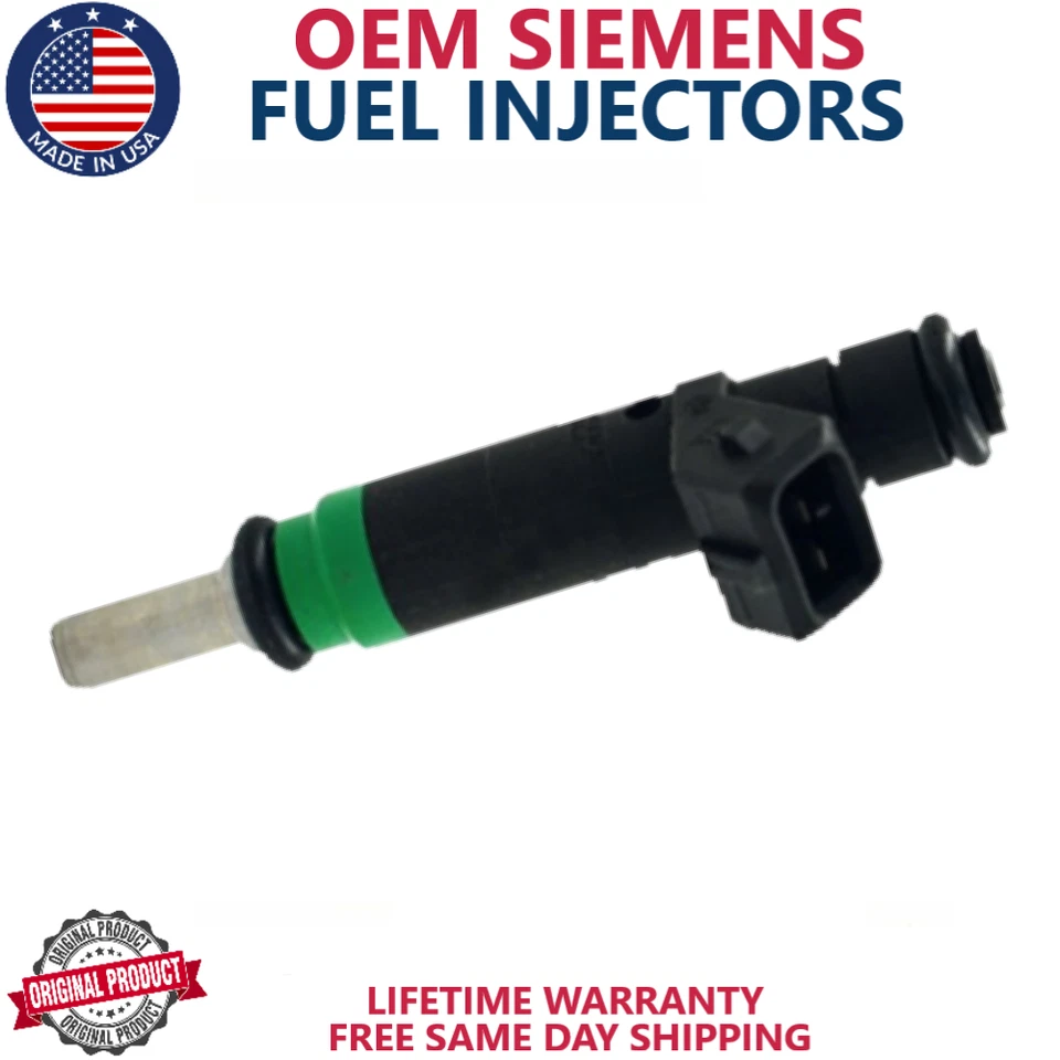 x8 GENUINE SIEMENS Fuel Injectors For 2004, 2005 BMW 745Li 4.4L V8 #7525721 - Image 2 of 4