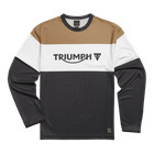 GENUINE Triumph Motorcycles Adventure Long Sleeve Jersey - Black / White / Gold