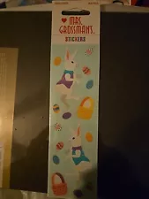 Nip Mrs Grossman's 1999  Easter Bunny Stickers, 3 Sheets Total In Pack.  Vintage