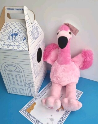 Build a Bear Flamingo in einer Box neu mit Etikett 