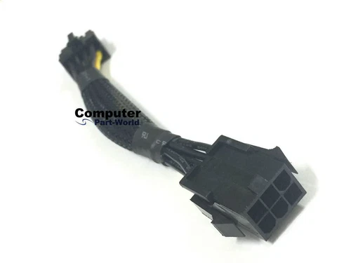 GPU POWER ADAPTER FEMALE 6 PIN TO MALE 8 PIN POWER CABLE for HP 460621-002 20cm