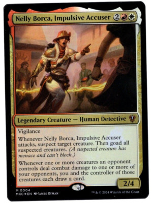 Nelly Borca, Impulsive Accuser 0004 Mythic Foil Murders at Karlov Manor MTG NM