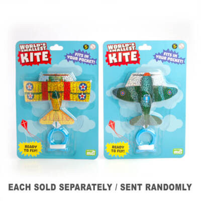 World's Smallest Kite Blue Fighter Plane Fits in Your Pocket and Ready to Fly!