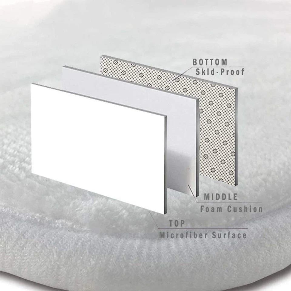 Badematte Badvorleger Badgarnitur Rutschfest Marmor Badteppiche WC-Vorleger Sets - Bild 3 von 4